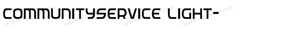 CommunityService Light字体转换